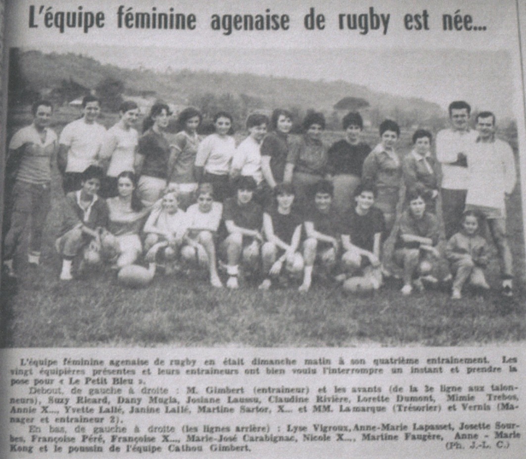 la première équipe féminine de rugby agenaise