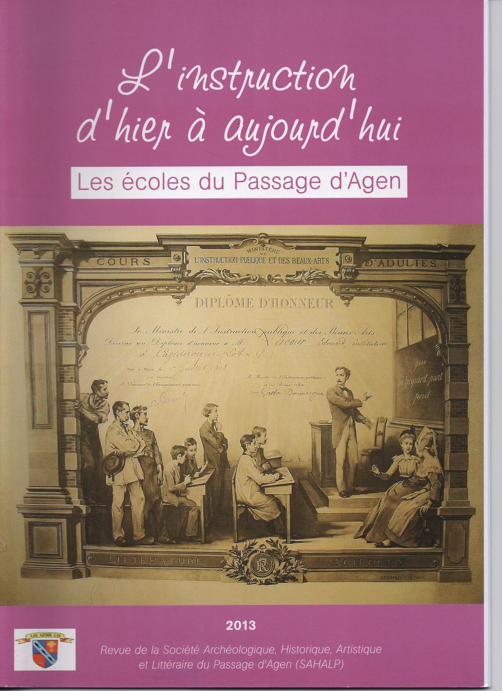Couverture de la revue SAHALP 2013