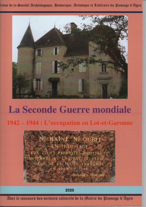 Couverture de la revue SAHALP 2020